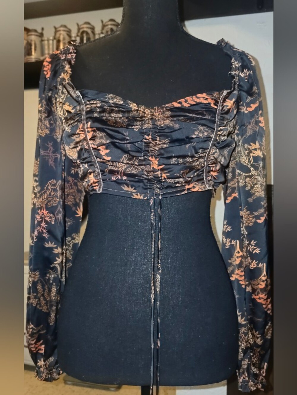 Urban Outfitters Cropped Oriental Top